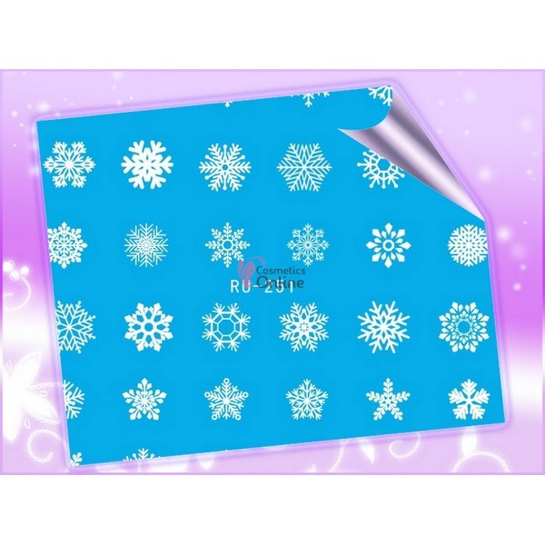Stickere cu Apa pentru unghii cod RU-251 - Sarbatori de Iarna